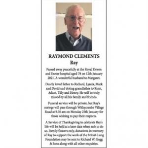 RAYMOND "RAY" CLEMENTS