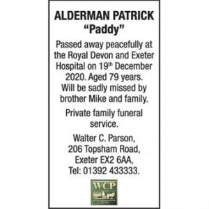 PATRICK (Paddy) ALDERMAN