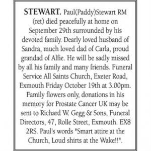 PAUL STEWART (Paddy)