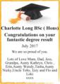 Charlotte Long BSc ( Hons)