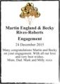 Martin England & Becky Rives-Roberts