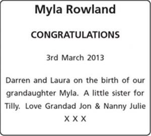 Myla Rowland