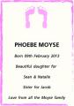 PHOEBE MOYSE