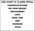 SEB HUNT - CLAIRE PROLL